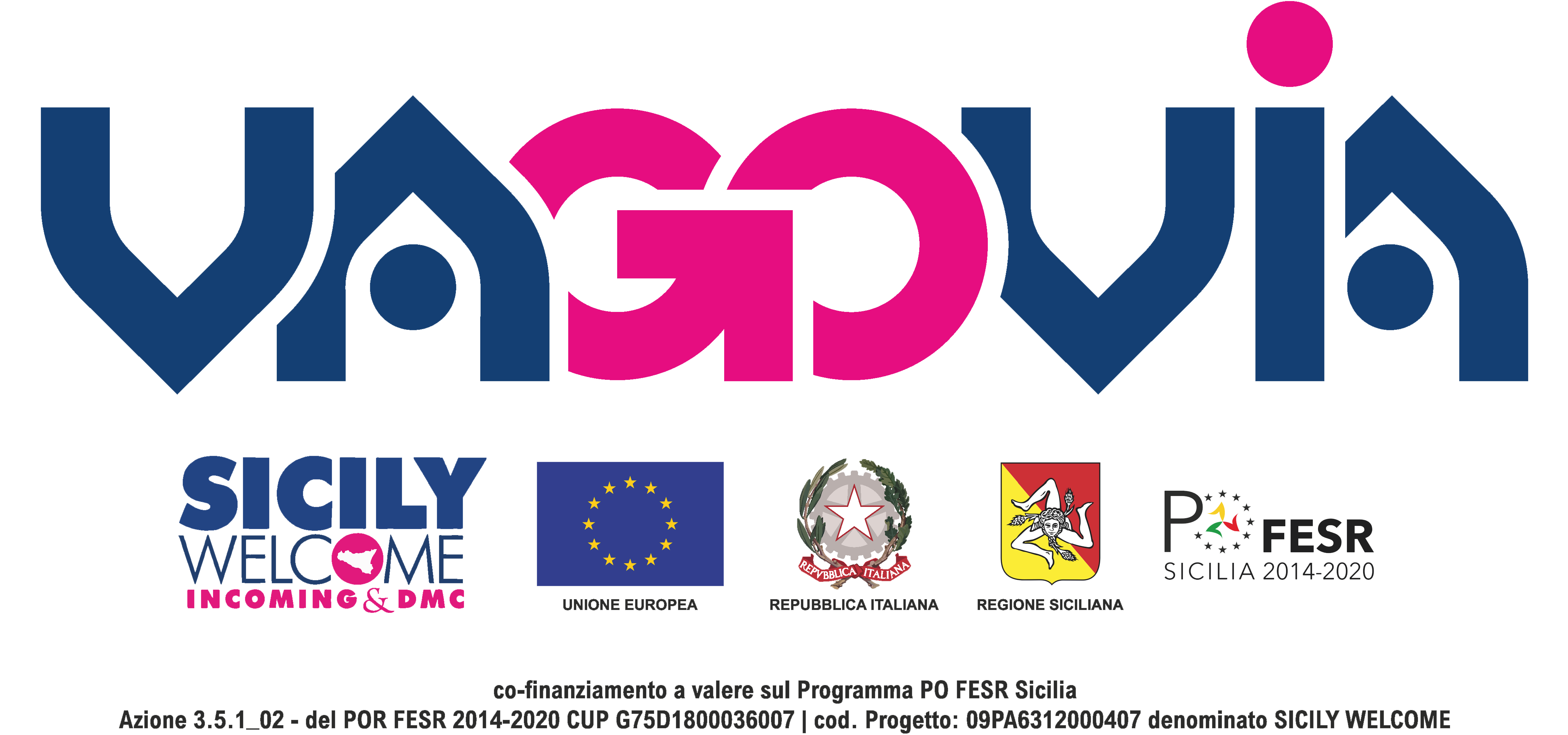 Co-finanziamento Programma PO FESR Sicilia - Unione Europea, Repubblica Italiana, Regione Siciliana